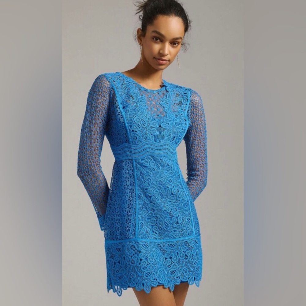 Anthropologie NWT lace mini dress